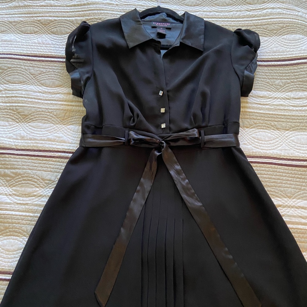 Black fit & flare dress